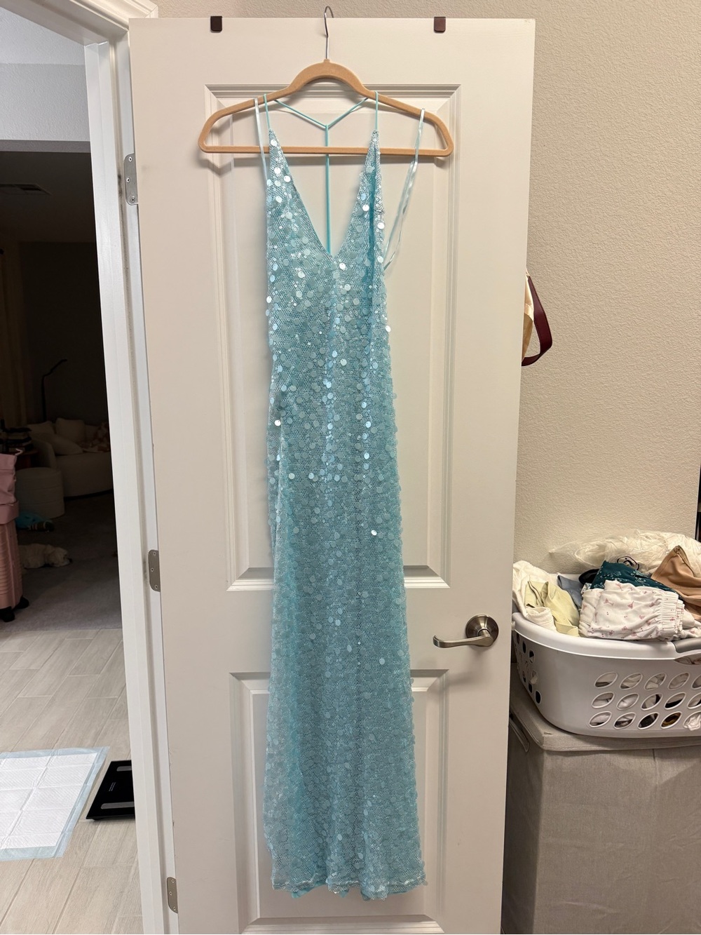 Peppermayo Ocean Views Sequin Maxi Dress